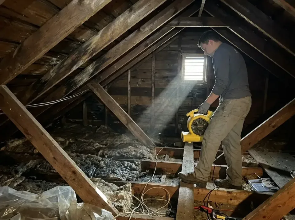 attic-water-damage-drying-proc-007 — frequently asked questions, Emergency Water Extraction & 24/7 Flood Response in Gardner…